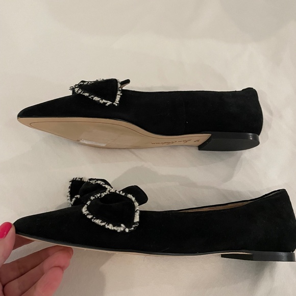 Sam Edelman black tweed embellished flats - Picture 3 of 5